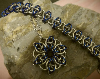 Celtic Visions Chainmaille Kit *Blue Buddha Boutique (Makes BOTH the Bracelet and Necklace)  See Drop Down for Options! - Mhai O' Mhai Beads
 - 4