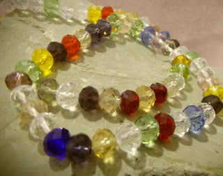 Crystal (Chinese) Abacus *Mixed Colors  (16 inch strand) *See drop down for size options