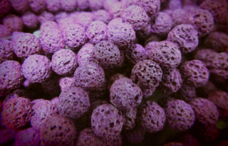 Lava Rounds (Purple) 8mm (approx 53 Beads) *16 inch strand