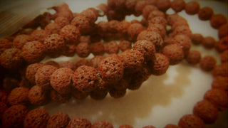 Lava 6mm Rounds (16 inch strand.  approx 63 Beads per strand) *Earth Brown