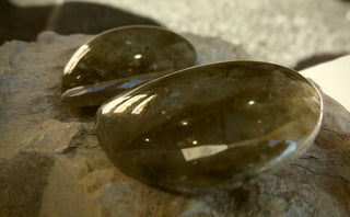 Cabochon *Labradorite  Tear Drop 30 x 40 x 6.5mm approx.