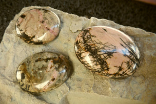 Cabochon *Rhodonite.  Oval 30 x 40mm approx.