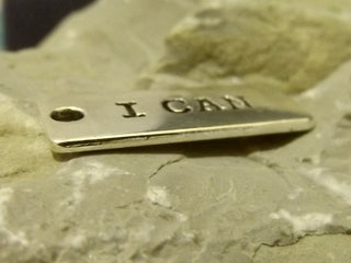Charm (Tag Style) "I CAN"