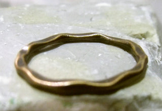 Hammered Style Ring/Frame.  Antique Copper Colored (Closed) *Packed 8 rings