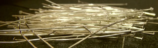 Head Pins. *Bright Silver Color, about 0.7mm thick, 50mm long, head: 2mm (see drop down for options)