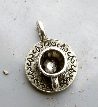 Charm *Coffee Cup  (26 x 18.5 x 10mm) Hole (2.5 x 4.5 mm)