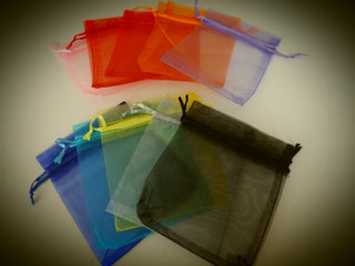 Organza Bags (Packed 10)  (10 x 12mm) *MIXED COLORS