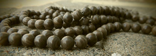 Wood Lace Stone (Jasper) * Round  (8mm)  *16" strand.  Approx 52 beads