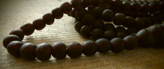 Recycled Glass Round Beads (Bodum) (Deep Rich Purple) *8 Beads  *Approx 11mm.