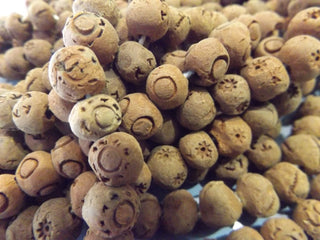Indonesian Clay (Raw *Great for adding essential oils) Beads.  (Round)  approx 11 x 8 mm. *Priced per 10 beads