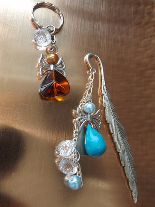 Angel Book Mark and Keychain  *Easy  (GREAT as a gift/stocking stuffer!).  Makes 1 of each.