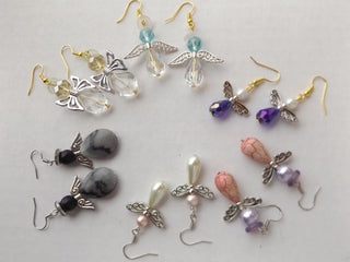 Angel Earrings *Easy (Makes 6 Pairs).   *Great for Stocking Stuffers!