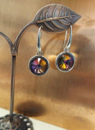 Bezel Cup Earring Findings.  (Fits Rivoli's 12 mm size)  *Sold by the Pair.  (Does not come with Rivoli).