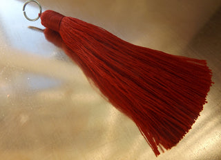 Tassel (Rayon 3") Hand Made in Indonesia.  (Jump Ring 10mm)  Sold Individually  (COLOR: 27)