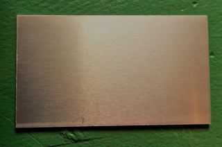 Alnodized Aluminum "Busines Card" Blank  (9" x 8") 20 Gauge (Packed 5) *Champagne Color