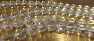 Natural Quartz Crystal Clear ( See Drop Down for Size Options).  16" Strand