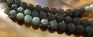 Labradorite (Round) 8 mm (16"Strand.  Approx 52 Beads)  *A Grade Semi Precious
