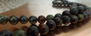 Dragons Blood Jasper (Natural)  Rounds (16" Strand)  See Drop Down for Options