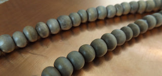 Indonesian / Bali Wood Beads (Vegetable Dyed Wood) rounds *Grey Wood (See Drop Down for Size Options)