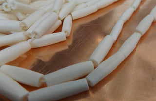 Hair Pipe Bone Beads (Bali Indonesia).    *See Drop Down for Size Options