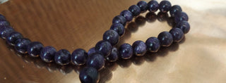 Labradorite (Round) 6/8 mm **PURPLE (16"Strand.  See Drop Down for options)