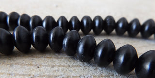 Indonesian / Bali Wood Beads (Dark Wood) 12 x 10mm Puffed Discs