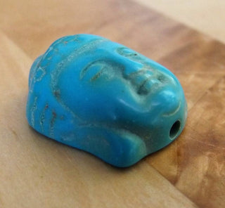Buddha Howlite Head *Old Blue Color  (see drop down for options)