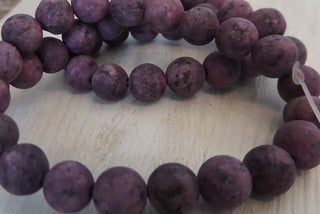 Agate (Crazy Agate)  (8mm rounds) 15.5" strand.  approx 43 beads.  *Frosted Multi's (Young Grapes)