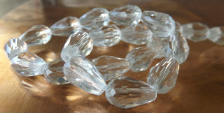 Glass Bead (Faceted). (Crystal Clear).  *See Drop Down for Size Options.