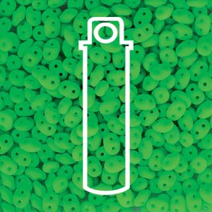 SuperDuo *Neon Green   (Czech)  2.5 x 5mm  *22 gr tube.