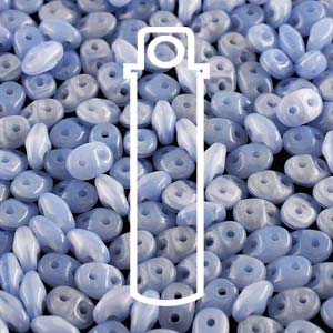 SuperDuo *OPAL BLUE   (Czech)  2.5 x 5mm  *24 gr tube
