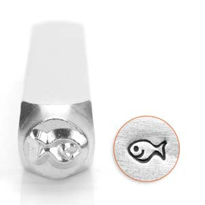 Fishy Design Stamp *6 mm - Mhai O' Mhai Beads
