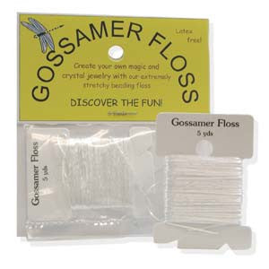 Gossamer Floss (Latex Free) 5 Yards *Stretchy - Mhai O' Mhai Beads
