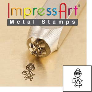 Grandma Design Stamp(s) *7 mm - Mhai O' Mhai Beads
 - 1
