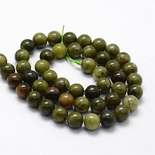 Jade (Shades of Green) 8mm Round (approx 49 Beads)