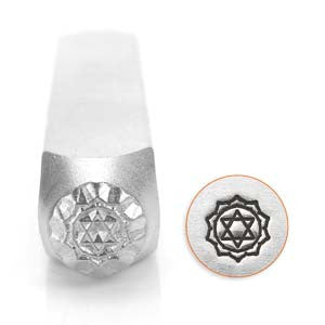 Heart Chakra Design Stamp *6 mm - Mhai O' Mhai Beads
