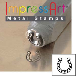 Horse Shoe Design Stamp *6 mm - Mhai O' Mhai Beads

