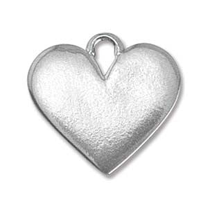 Metal Stamping Blanks- (HEART DROP) *Packed 2 - Mhai O' Mhai Beads
