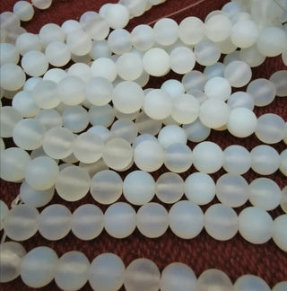 Opalite *Frosted  (Grade AA)  Rounds.  *See Drop Down for Size Options