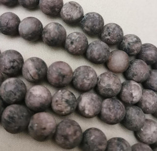 Jasper  (Natural Frosted Sesame Jasper)   8mm size *approx 50 Beads (Coffee Tones)
