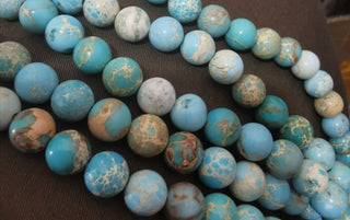 Jasper   (Natural Imperial Jasper - Dyed Blue) * See Drop Down for Size Options