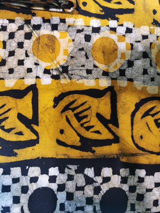 African Fabric - Batik. (2 Yard Piece).    *One Available. 12