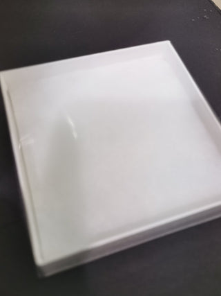Bracelet Gift Box (Square) (White with Clear Lid). with Foam Insert  3.5" x 3.5" *sold individually