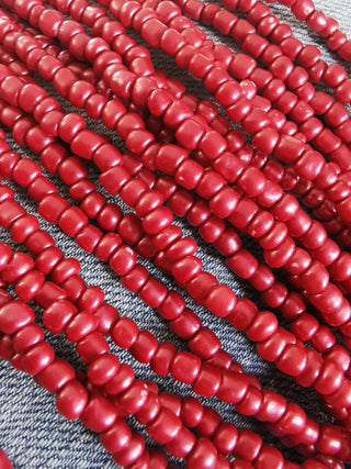 Glass Indonesian / Bali Beads. (Iced Berries) Size 6 Seed Bead Size.  40 inch strand.  Approx 400 beads/ strand