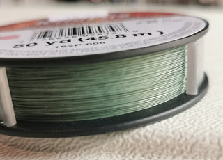 WildFire (Beadalon) Thermally Bonded Bead Weaving Thread  *Green.  (50 Yard Roll). 008in/ 0.20mm