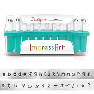 Juniper Stamp Set *3mm (Uppercase/ Lowercase) - Mhai O' Mhai Beads
 - 2