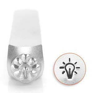 Light Bulb Design Stamp *6 mm - Mhai O' Mhai Beads
