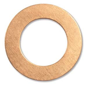 Copper Round Washer (see drop down for Size Options) - Mhai O' Mhai Beads
