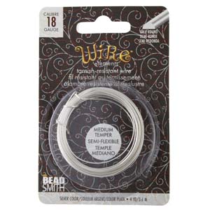 Wire Elements Craft Wire.  German Style Wire.  Medium Temper. Tarnish Resistant Coating.  See Drop Down for Color and Gauge Options.