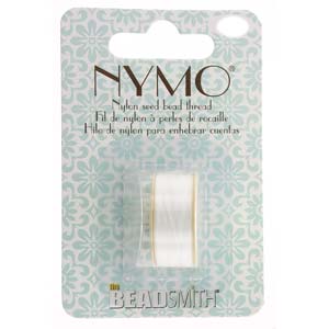 Nymo Thread (Bobbin).  *White.  (Size F).  Single Roll Pack.